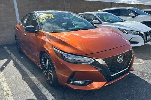 Monarch Orange Metallic/Super Black 2023 Nissan Sentra SR