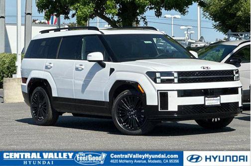 Serenity White 2026 Hyundai SANTA FE HEV Calligraphy