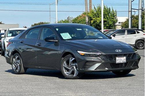 Amazon Gray 2025 Hyundai ELANTRA HEV SEL Sport