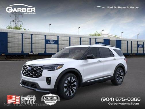 Star White 2026 Ford Explorer Platinum