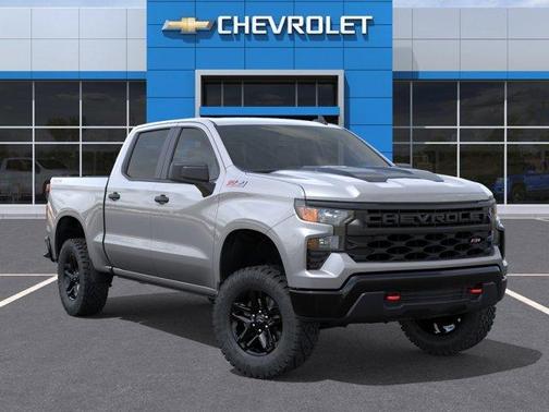 Sterling Gray Metallic 2026 Chevrolet Silverado 1500 Custom Trail Boss