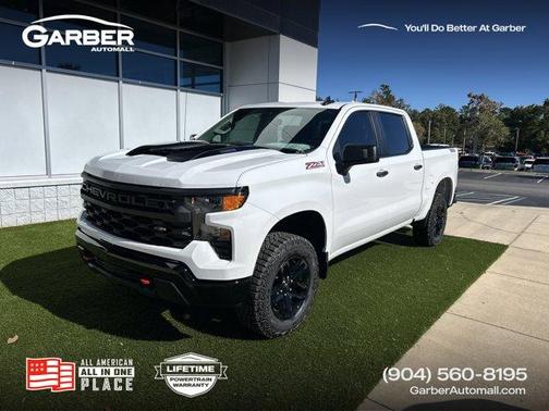 Summit White 2026 Chevrolet Silverado 1500 Custom Trail Boss