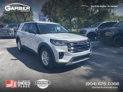 Space White Metallic 2026 Ford Explorer Active