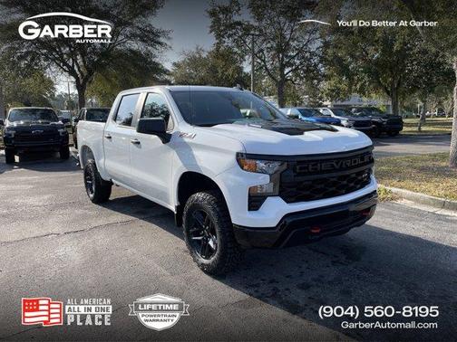 Summit White 2026 Chevrolet Silverado 1500 Custom Trail Boss