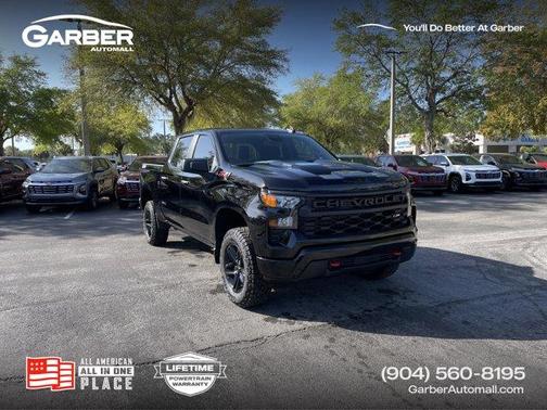 Black 2026 Chevrolet Silverado 1500 Custom Trail Boss
