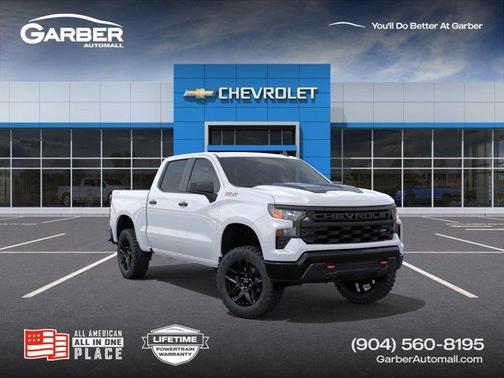 Summit White 2026 Chevrolet Silverado 1500 Custom Trail Boss