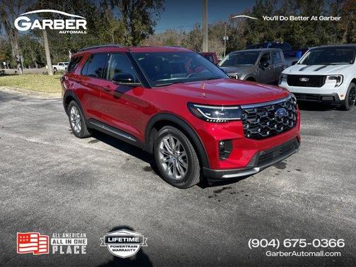 Rapid Red Metallic Tinted Clearcoat 2026 Ford Explorer Platinum