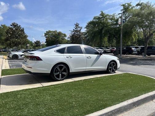 White 2025 Honda Accord Hybrid Sport