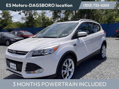 White Platinum Metallic Tri-Coat 2013 Ford Escape Titanium