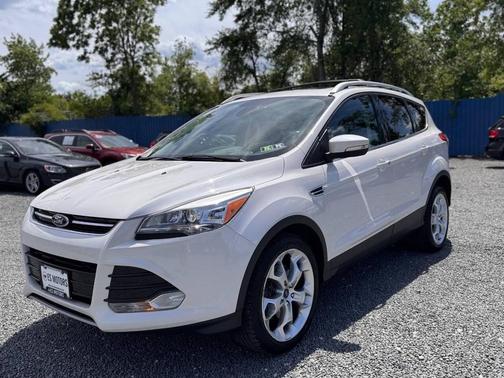 White Platinum Metallic Tri-Coat 2013 Ford Escape Titanium