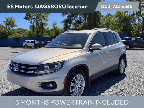 White Gold Metallic 2015 Volkswagen Tiguan 4MOTION Auto SEL