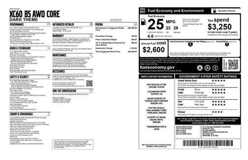 2024 Volvo XC60 B5 Core Dark Theme