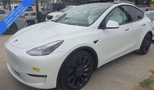 White 2022 Tesla Model Y Performance