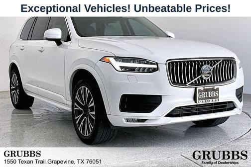 White 2021 Volvo XC90 T6 Momentum 7 Passenger