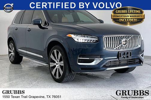 Denim Blue Metallic 2024 Volvo XC90 Recharge Plug-In Hybrid T8 Ultimate Bright Theme 7-Seater