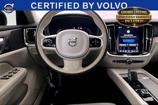 Silver 2024 Volvo S60 B5 Plus Dark Theme
