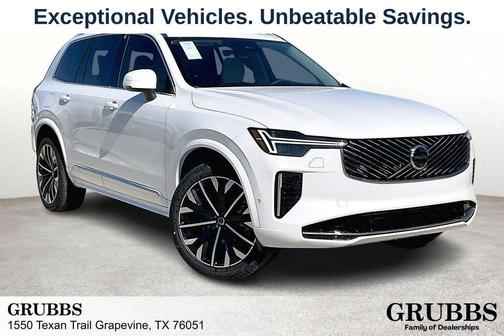 Crystal White Pearl 2026 Volvo XC90 Plug-In Hybrid T8 Ultra 7-Seater
