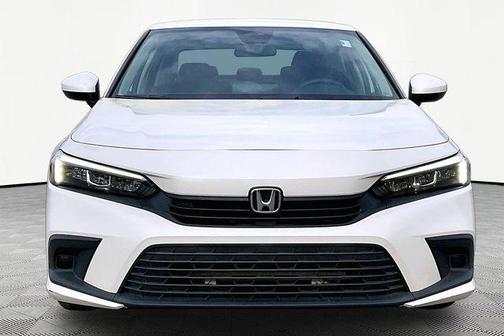 White 2022 Honda Civic LX
