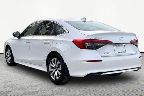 White 2022 Honda Civic LX