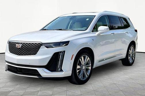 Crystal White 2025 Cadillac XT6 Premium Luxury FWD