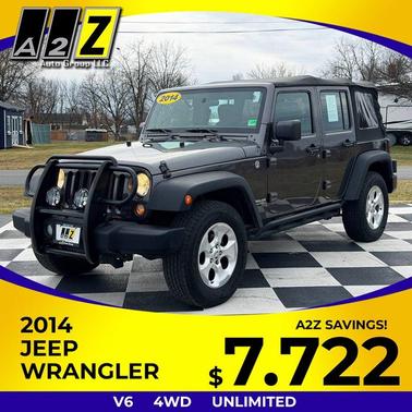 Gray 2014 Jeep Wrangler Unlimited Sport SUV