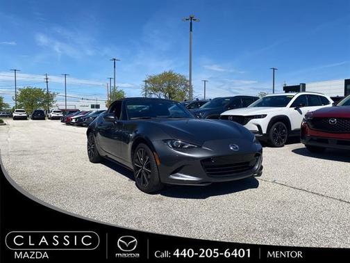 Machine Gray Metallic 2025 Mazda MX-5 Miata Grand Touring