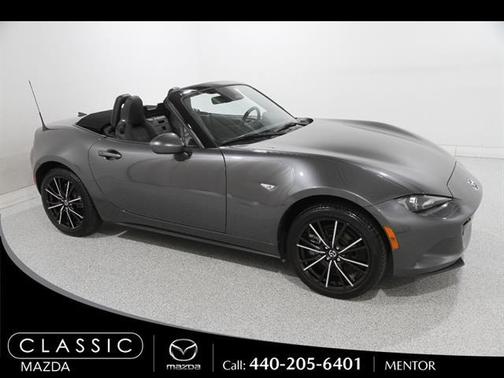 Machine Gray Metallic 2025 Mazda MX-5 Miata Grand Touring