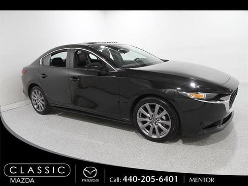 Jet Black 2024 Mazda Mazda3 FWD w/Preferred Package