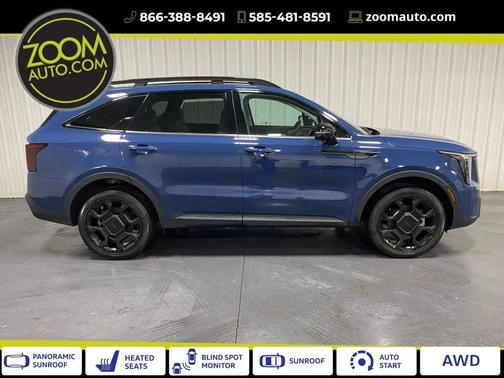 Midnight Lake Blue 2025 Kia Sorento SX