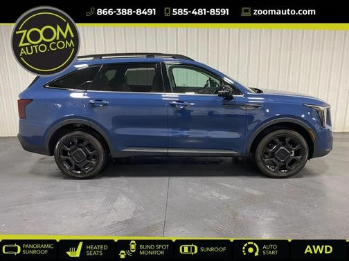 Midnight Lake Blue 2025 Kia Sorento SX