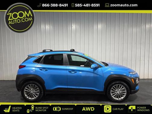 Surf Blue 2021 Hyundai KONA SEL Plus