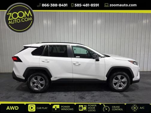 White 2022 Toyota RAV4 Hybrid LE