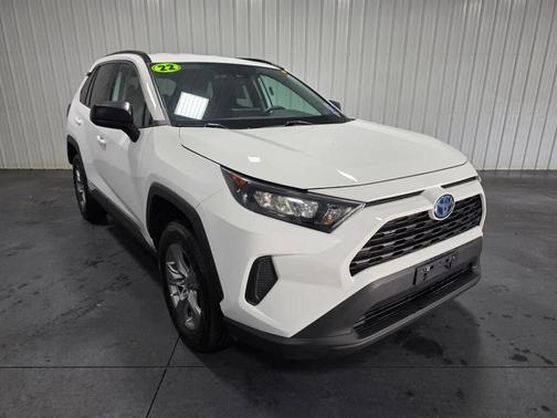 White 2022 Toyota RAV4 Hybrid LE