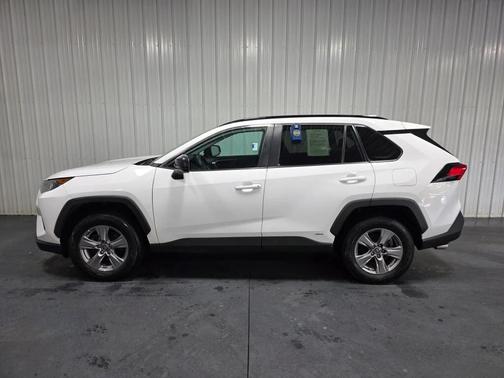 White 2022 Toyota RAV4 Hybrid LE