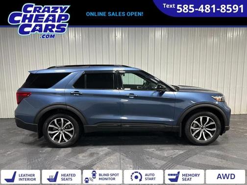 Blue Metallic 2020 Ford Explorer ST