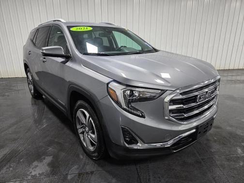 Satin Steel Metallic 2021 GMC Terrain SLT