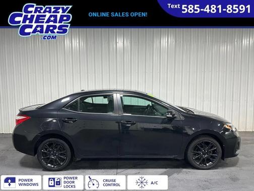 Black Sand Pearl 2016 Toyota Corolla S w/Special Edition Pkg