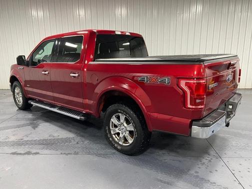 Red 2017 Ford F-150 Lariat