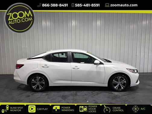 White 2022 Nissan Sentra SV