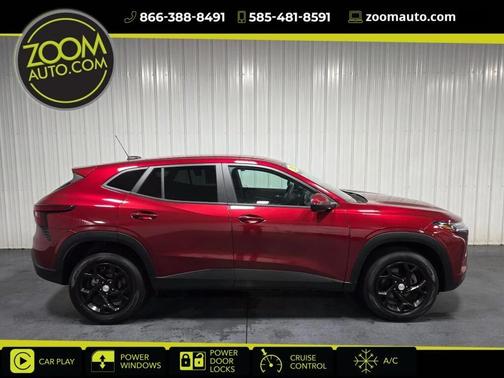Crimson Metallic 2025 Chevrolet Trax LS