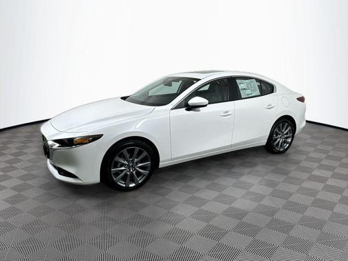 Snowflake White Pearl Mica 2026 Mazda Mazda3 FWD w/Preferred Package