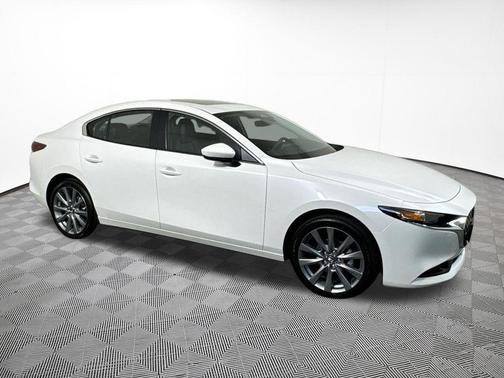 Snowflake White Pearl Mica 2026 Mazda Mazda3 FWD w/Preferred Package