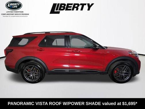 Rapid Red Metallic Tinted Clearcoat 2025 Ford Explorer ST-Line