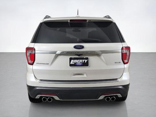 White Platinum Clearcoat Metallic 2019 Ford Explorer Platinum