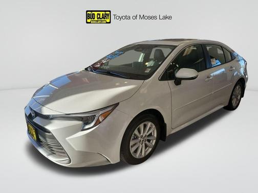 White 2025 Toyota Corolla Hybrid XLE