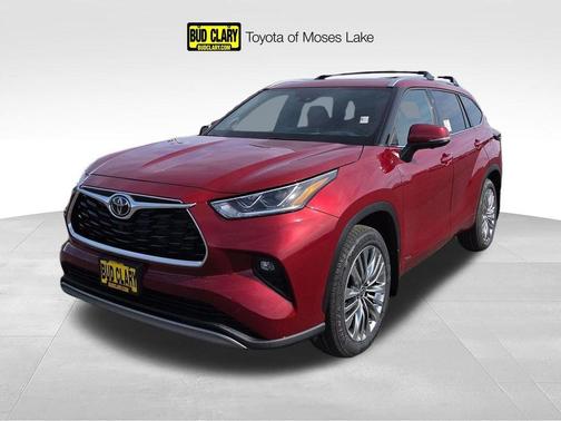 Red 2026 Toyota Highlander Hybrid Platinum