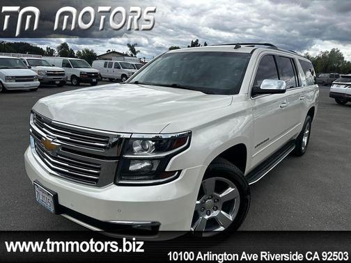 White Diamond Tricoat 2015 Chevrolet Suburban 1500 LTZ