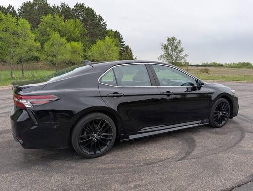 Midnight Black Metallic 2021 Toyota Camry XSE