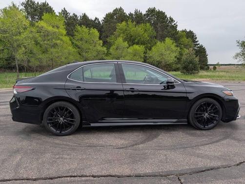 Midnight Black Metallic 2021 Toyota Camry XSE