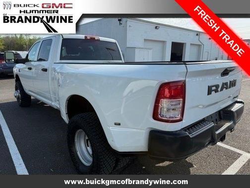 Bright White Clearcoat 2023 RAM 3500 Tradesman Crew Cab 4x4 8' Box